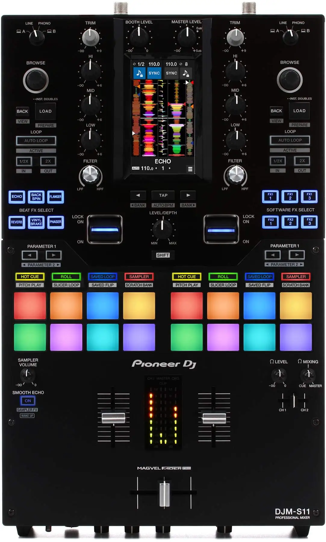 

Большая скидка на pioneer DJ DJM-S11 2-канальный Миксер для Serato DJ