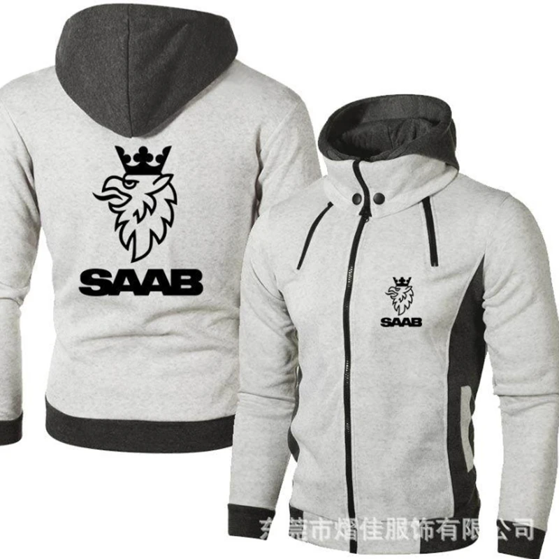 

New Spring Autumn Scania SAAB Logo Men's Outdoor Casual Male Jackets Warm Hoodies High Quality Harajuku Sweatshirts Outwear