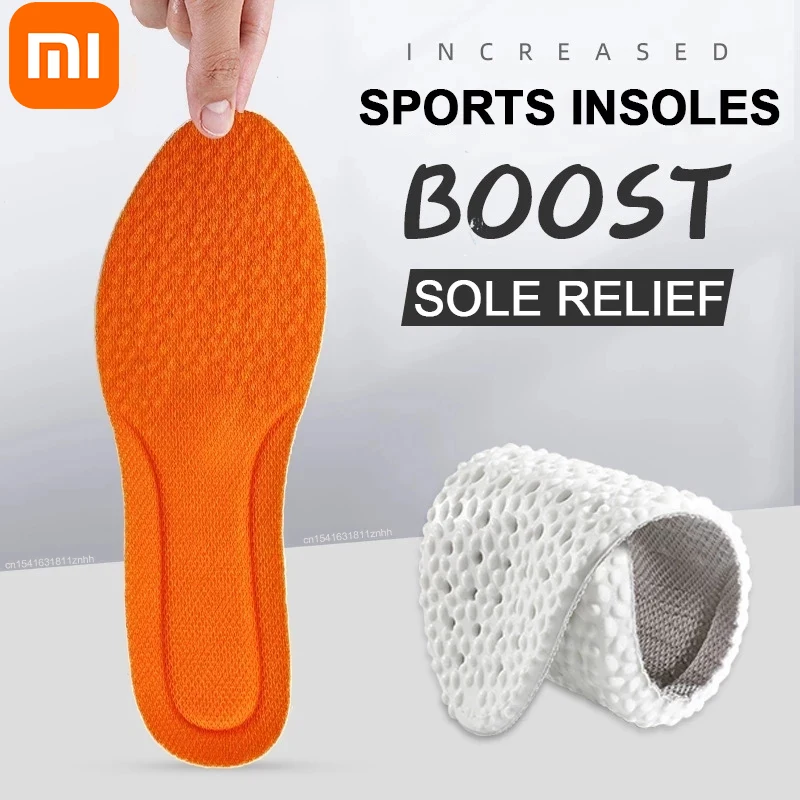 

Sports Boost Iinsoles Stretch Breathable Deodorant Cushion Orthopedic Pad Shock Absorption Increased insole For Shoes