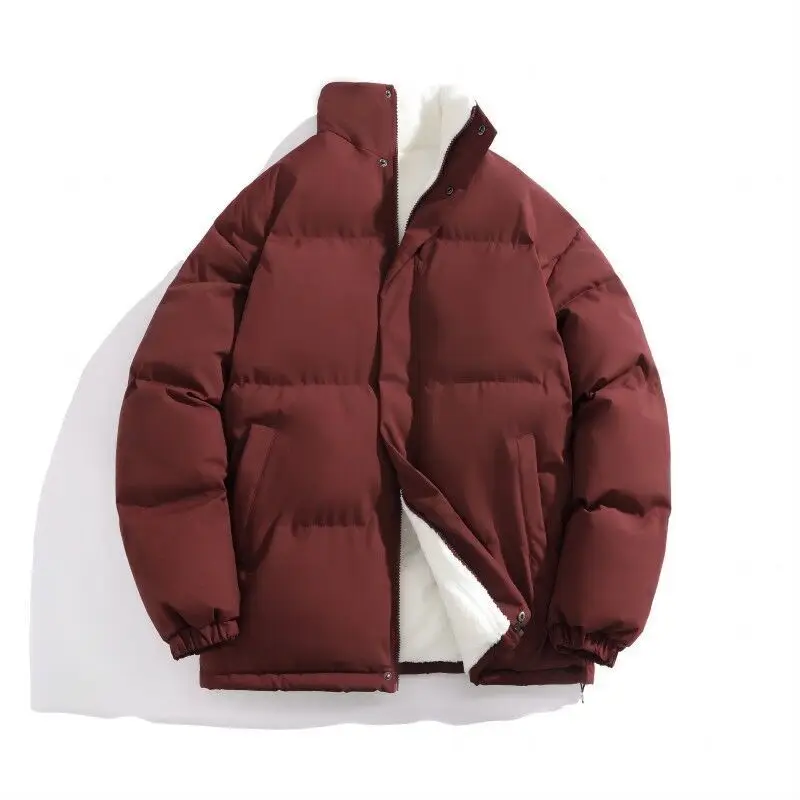 Одежда Воротничком Для Мужчин И Женщин Зимняя С Плюсом ТолсТая Широкая КуртКа