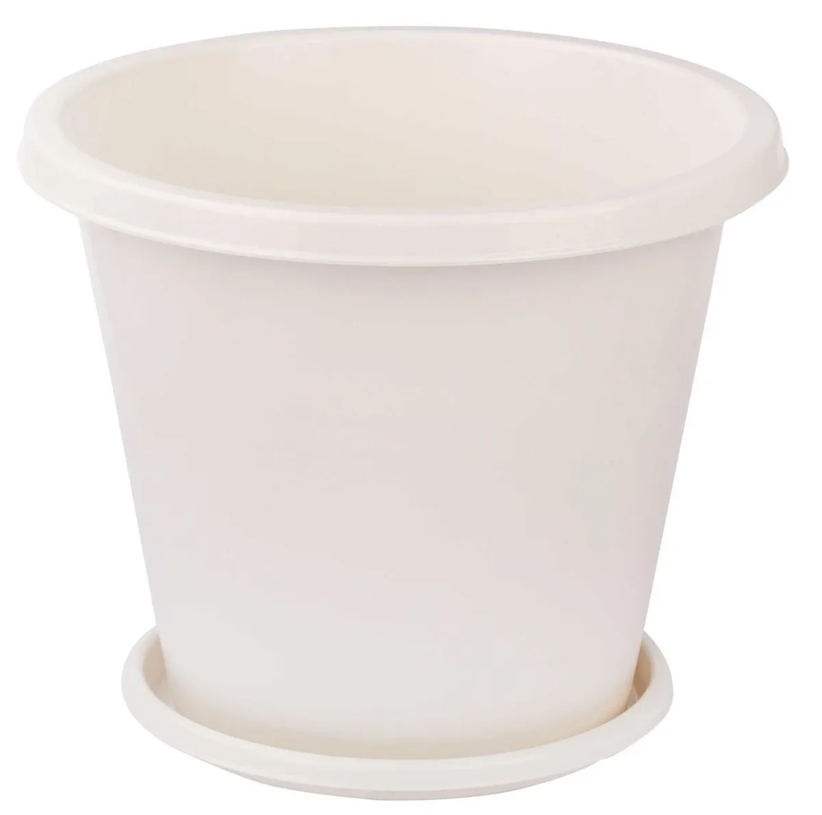 Горшок цветочный Эконом 10л белый М7257 | Дом и сад