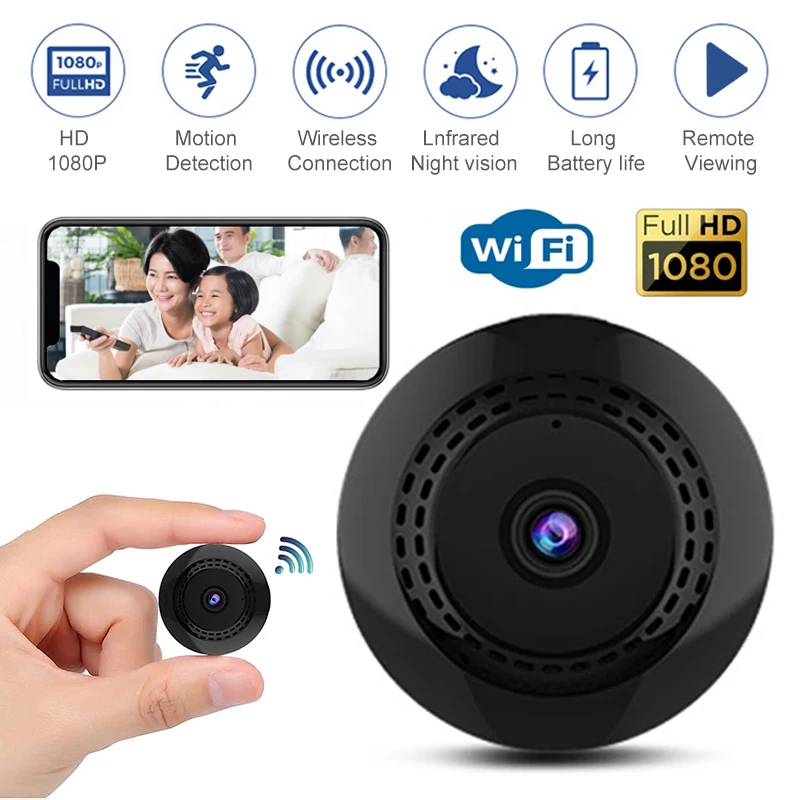 

Mini HD Wifi Camera 1080P Camcorder Micro Night Vision Sports Motion Detection Security Camcorder DV Sensor Pixel Video Recorder