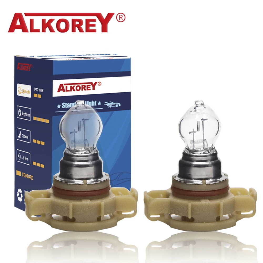 Автомобильные противотуманные фары Alkorey PSX24W H16 5202 12 В 24 Вт, теплый белый свет, дневные ходовые огни