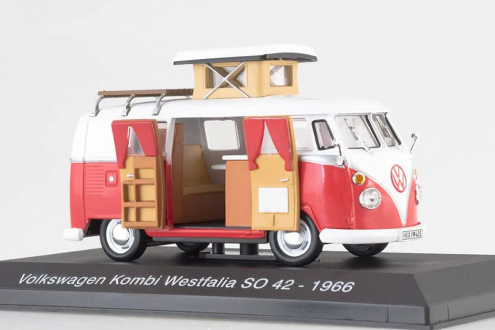 VW VOLKSWAGEN KOMBI WESTFALIA SO 42 1966 RED/WHITE