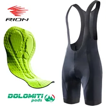 RION Cycling Bib Shorts Men Culotte Ciclismo Hombre Elastic Interface MTB Mountain Bike Tights GEL Pad Shorts Breathable