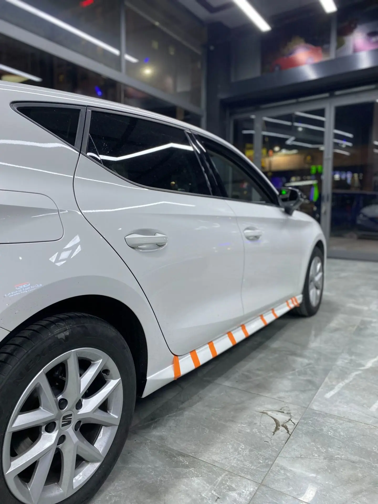 

Порог боковой юбки для сиденья Leon Mk4 2020 -2022, отделка порога-автомобильные аксессуары, модифицированные крылья для автомобильного спойлера