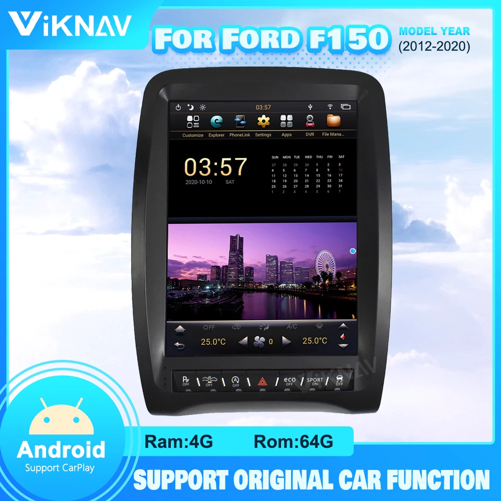 

128G Android Car Radio For Dodge Durango 2009 2010-2020 Car Multimedia Player PX6 Auto Stereo Receiver GPS Navigation Head Unit