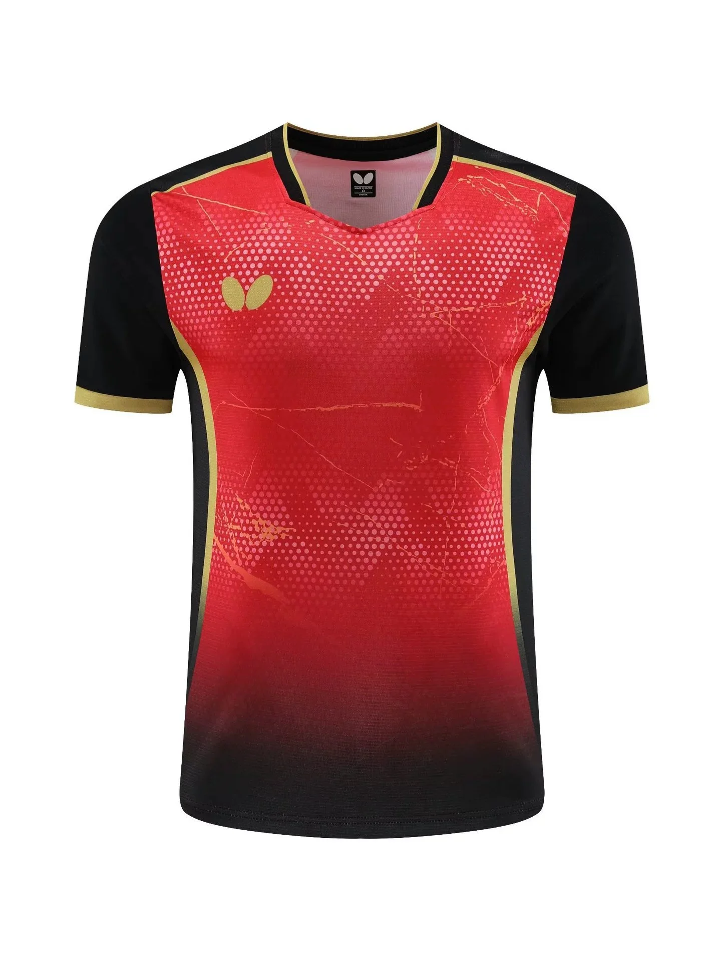 Men's T-shirts for Men Quick-Drying Tee Shirt Badminton Uniforms Table Tennis Clothing Printed T-shirt Boy Breathable Sport