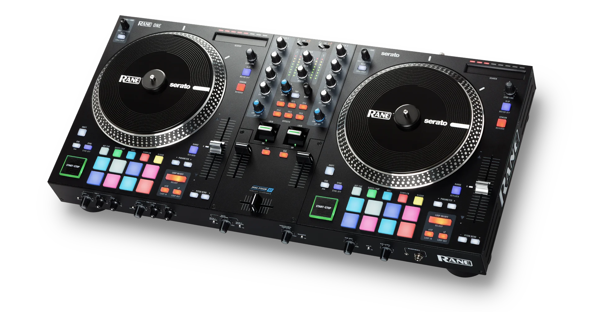 

Закажите новый набор RANE ONE - Complete DJ и контроллер DJ для Serato DJ с интегрированным DJ микшером, Моторизованными платформами и коробкой