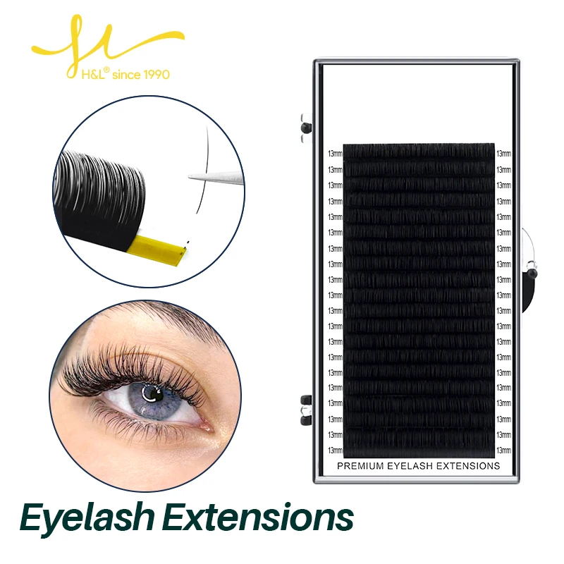 

Natural Eyelashes Look Eyelashes Extensions Supplies 10 Trays 20 Rows Thick style No Residue