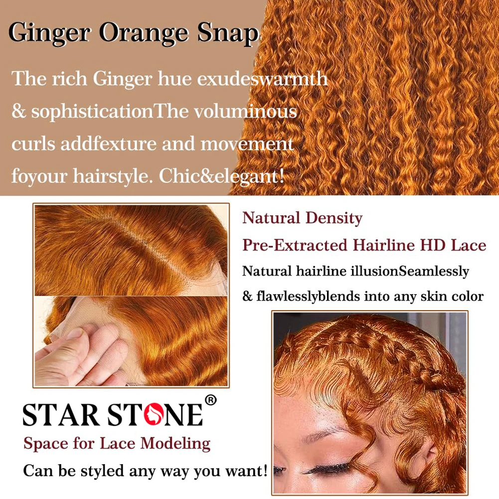 Глубокая волна бесклеевой предварительно сорванный человеческий парик готовый