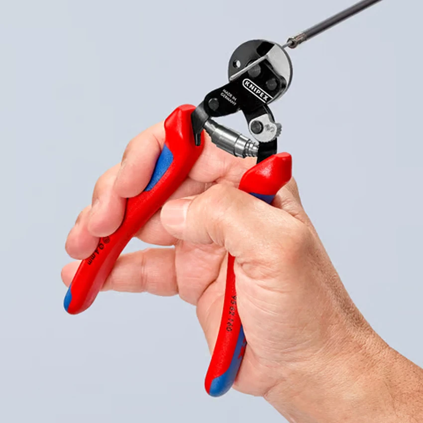 Фото Кусачки для стального троса KNIPEX 9562160, 160 мм, компактные, легкие, высокопроизводительные №3