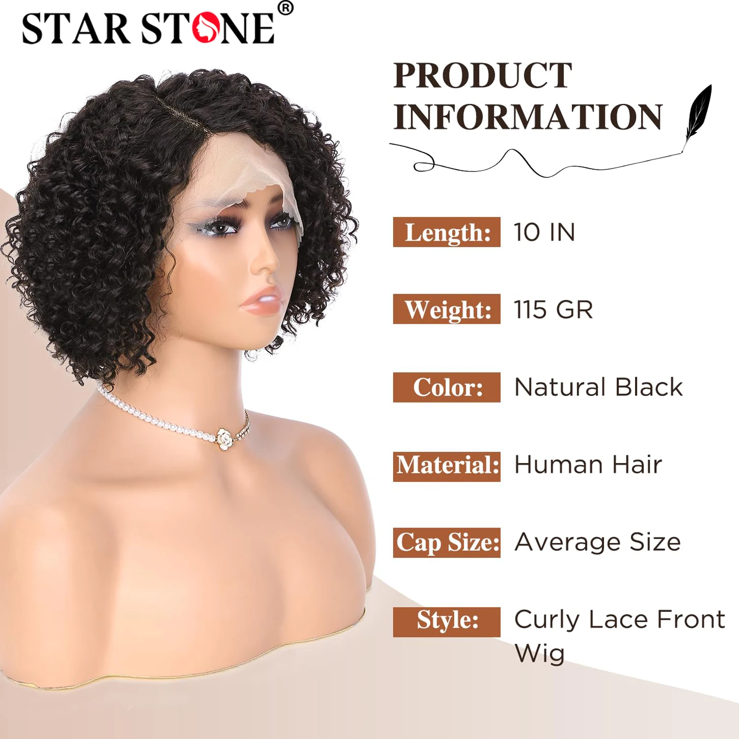 Кудрявые вьющиеся парики с боковой частью кружевные фронтальные человеческие