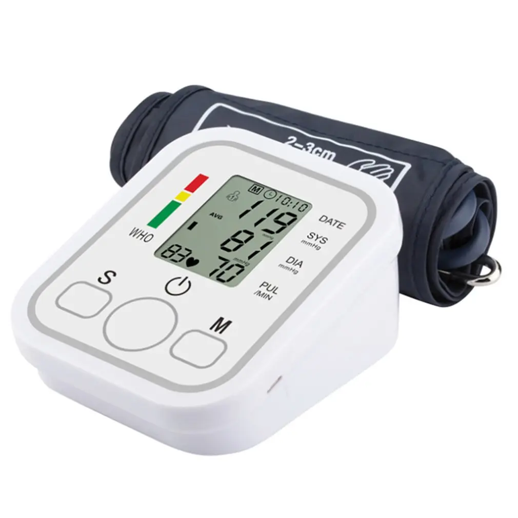 

Hematomanometer Digital Wrist Monitors Pulse Heart Beat Rate Meter Device Medical Equipment Sphygmomanometer With USB Cable