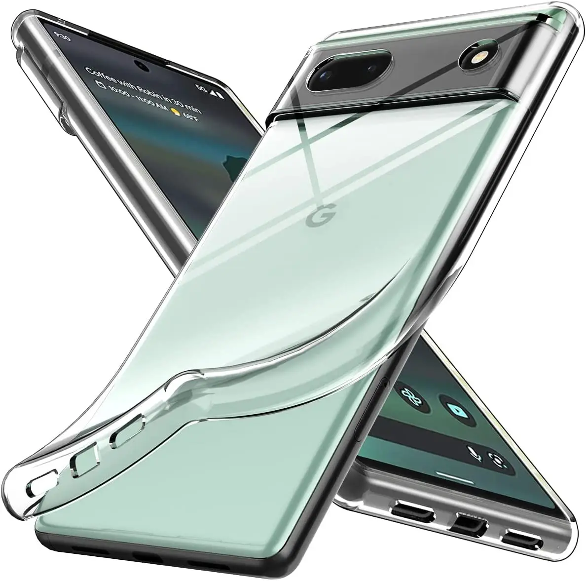 

Kianghue Luxury High Quality Clear Thin Silicone Phone Case For Google Pixel 6a 6 7pro Soft Clear Full Back Case Cover Fundas
