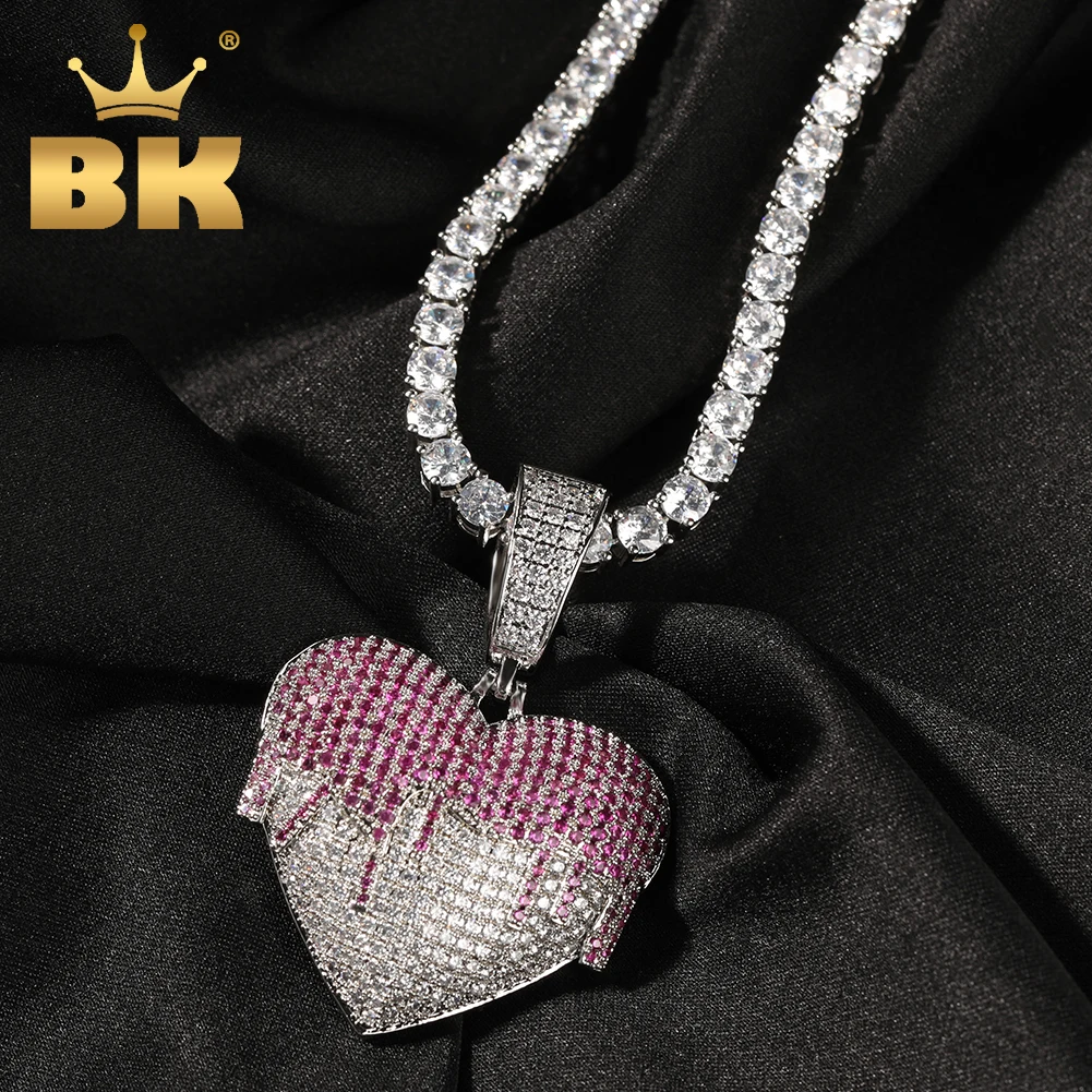 

Цепочка с подвеской в виде сердца, с фианитом