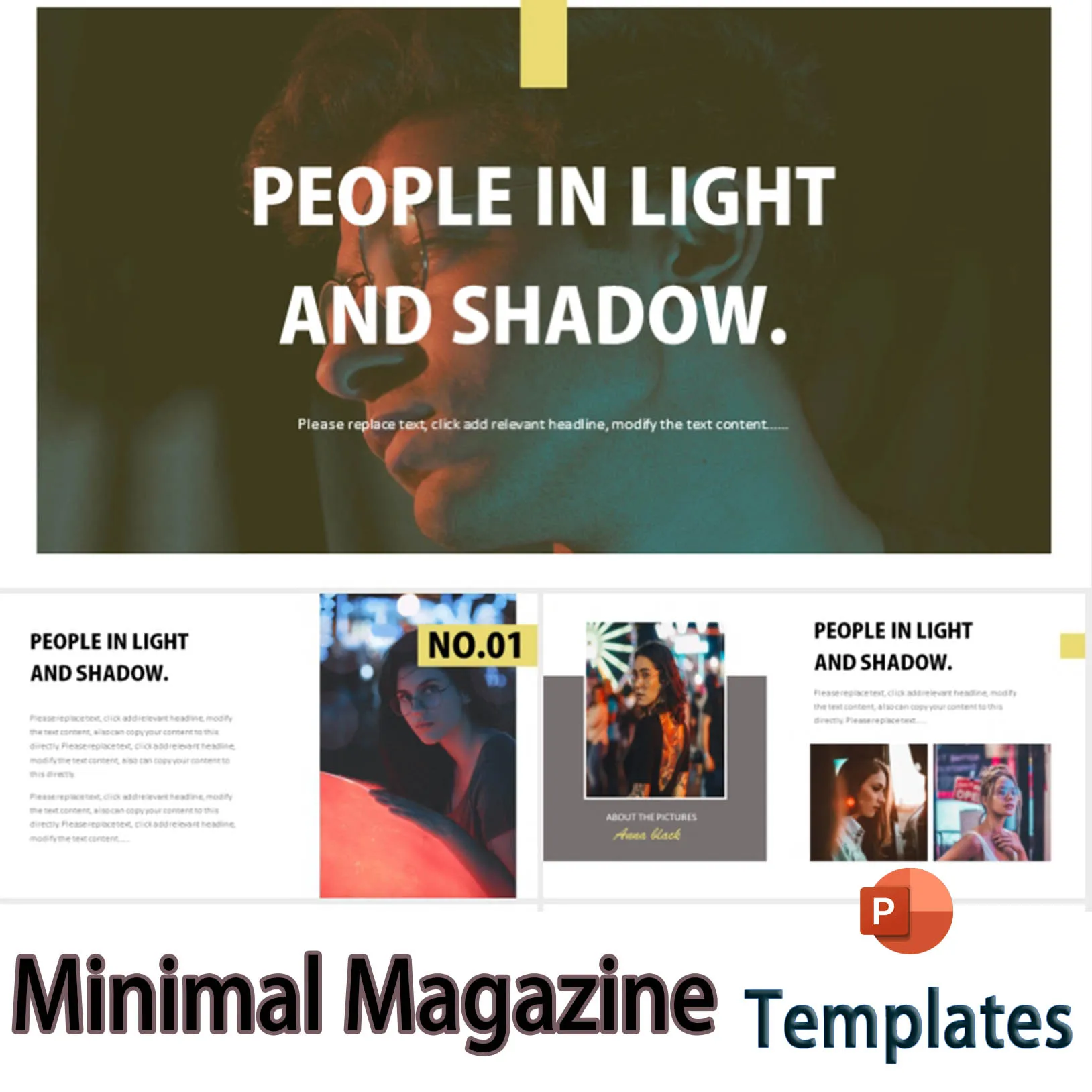 

Плоский простой журнал стильный художественный минимализм минималистичные 100 + слайды 5 темов шаблоны для Powerpoint шаблоны для презентаций