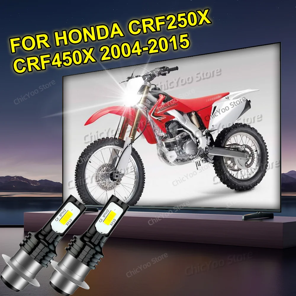 

8 Вт светодиодные лампы для мотоциклов 6000K для Honda CRF250X CRF450X 2004-2015 2005 2006 2007 2008 2009 2010 2011 2012 2013