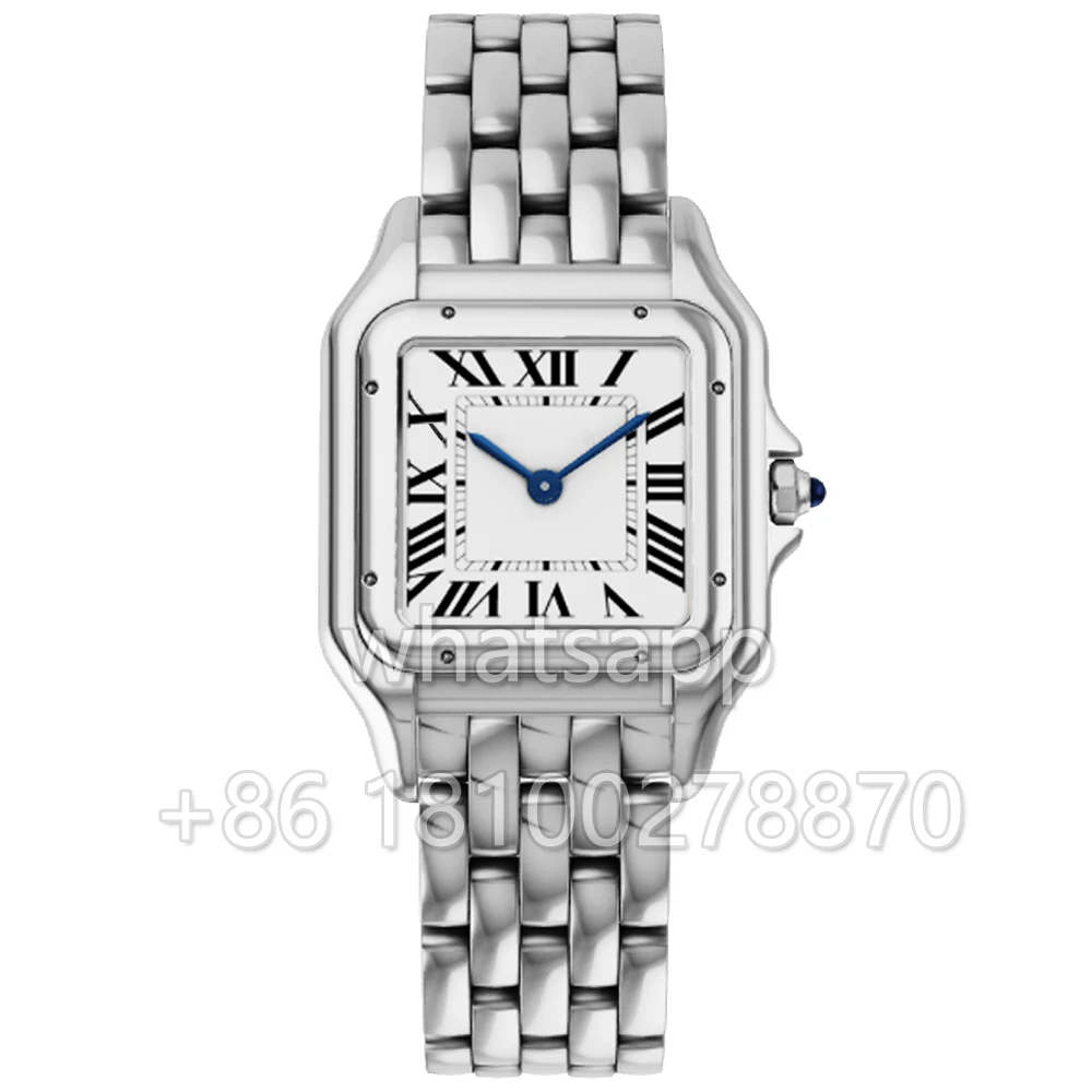 2024 женские часы из нержавеющей стали 22 мм 27 кварцевые стальные для женщин