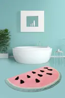 Home Watermelon 60x100 Cm Bathroom Carpet Washable, Non-Slip Base For Bath Mat Decoration Super Soft State Throw Rug Room Decor