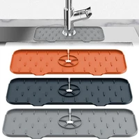 kitchen silicone faucet mat sink splash guard bathroom faucet water mat protector for bathroom kitchen gadget