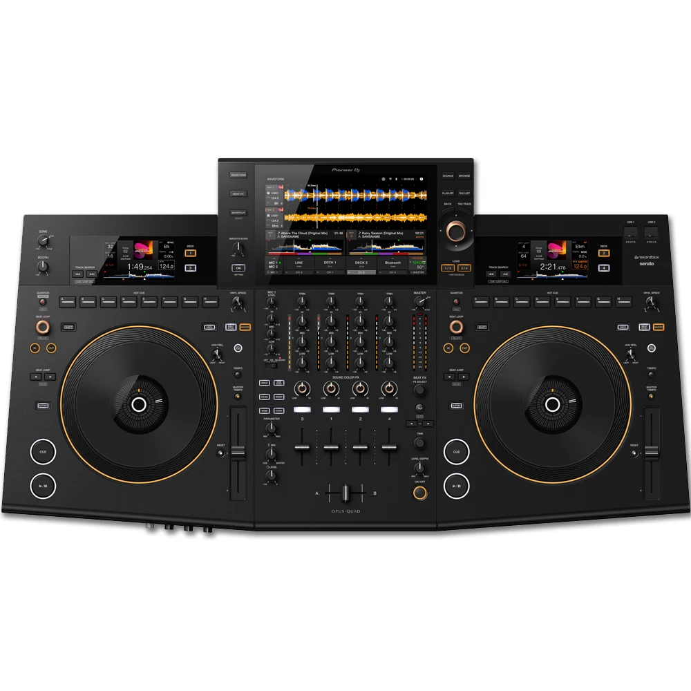 

100% OFFICIAL Pioneer DJ OPUS-QUAD 4-channel DJ System with Table and Scrim - Black