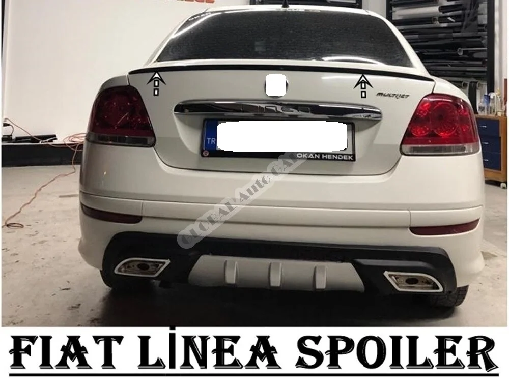 

For FIAT LINEA Spoiler 2007-2021 Auto Accessory Universal Spoilers Car Antenna For Car Styling Sill Diffüser Mud Flaps