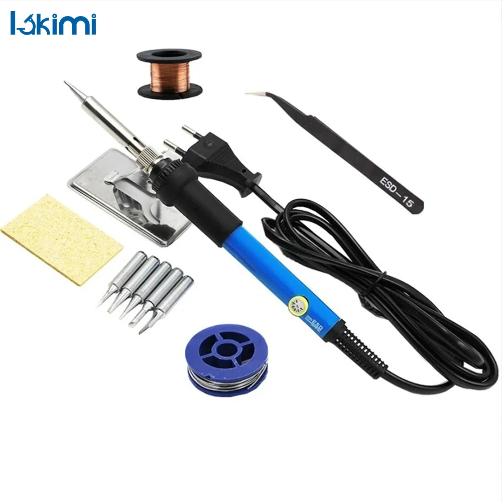 Электрический паяльник 7 в 1 60 Вт с регулируемой температурой