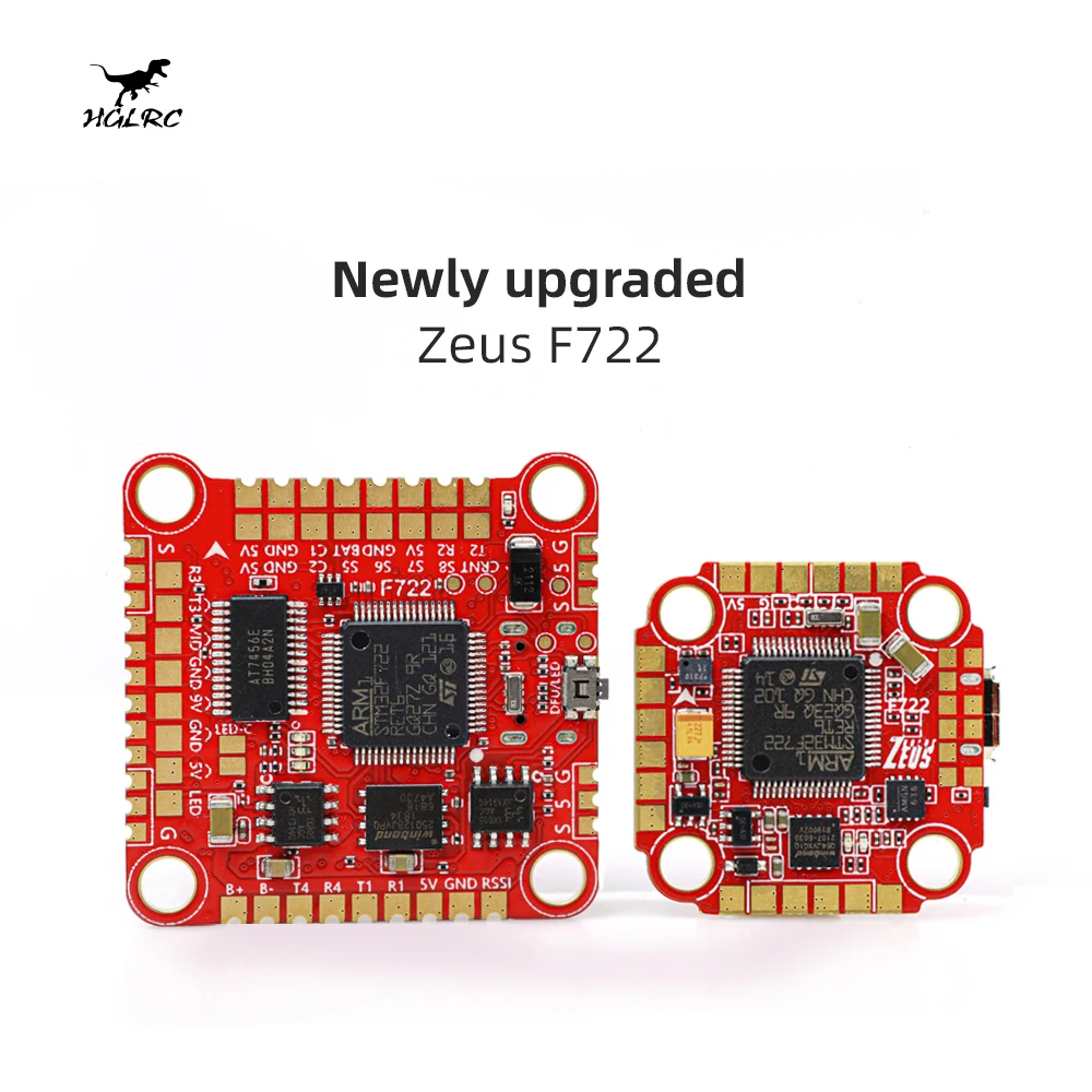 30.5*30.5mm HGLRC Zeus F722 3-6S F7 Flight Controller FC w/ Barometer Emuflight iNav for DJI FPV Air Unit Racing Freestyle Drone enlarge