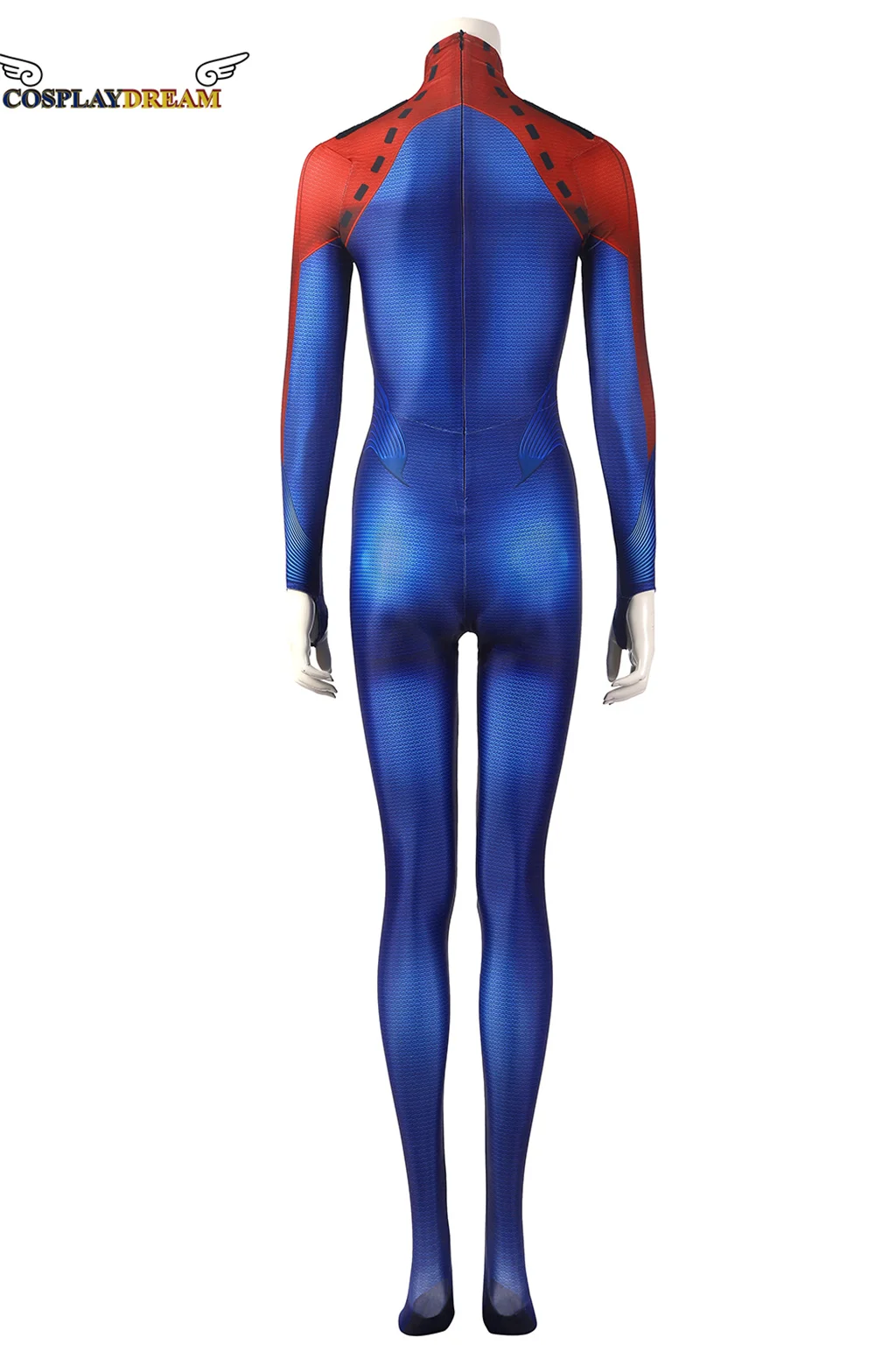 Flash Super Lady Cosplay Costume Kara Zor El Battle Jumpsuit Fantasy Halloween Outfit 3D Printed Zentai Blue Bodysuit images - 6