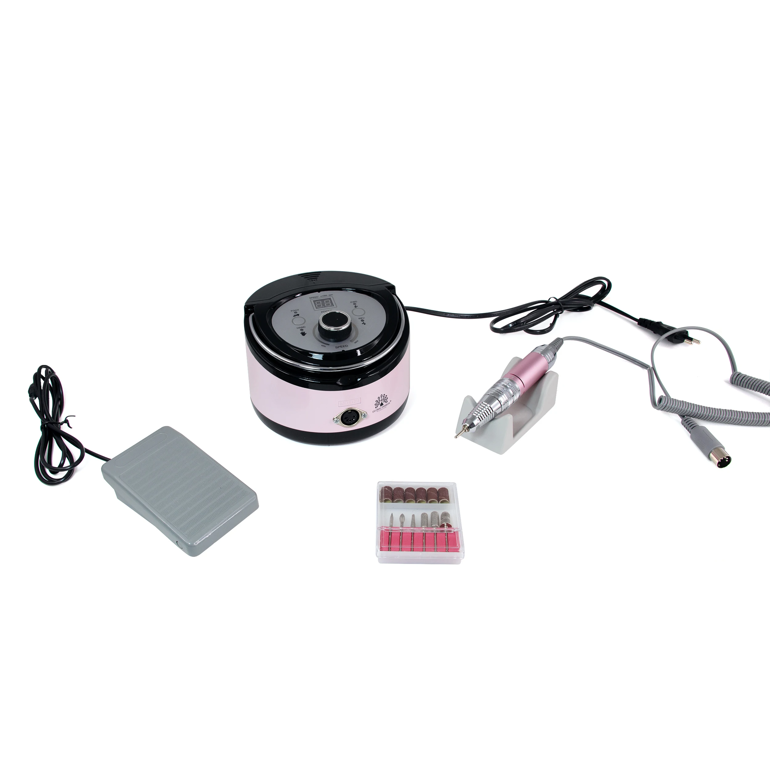 Аппарат для маникюра и педикюра 35000 об 65 ватт ZS-606-pink