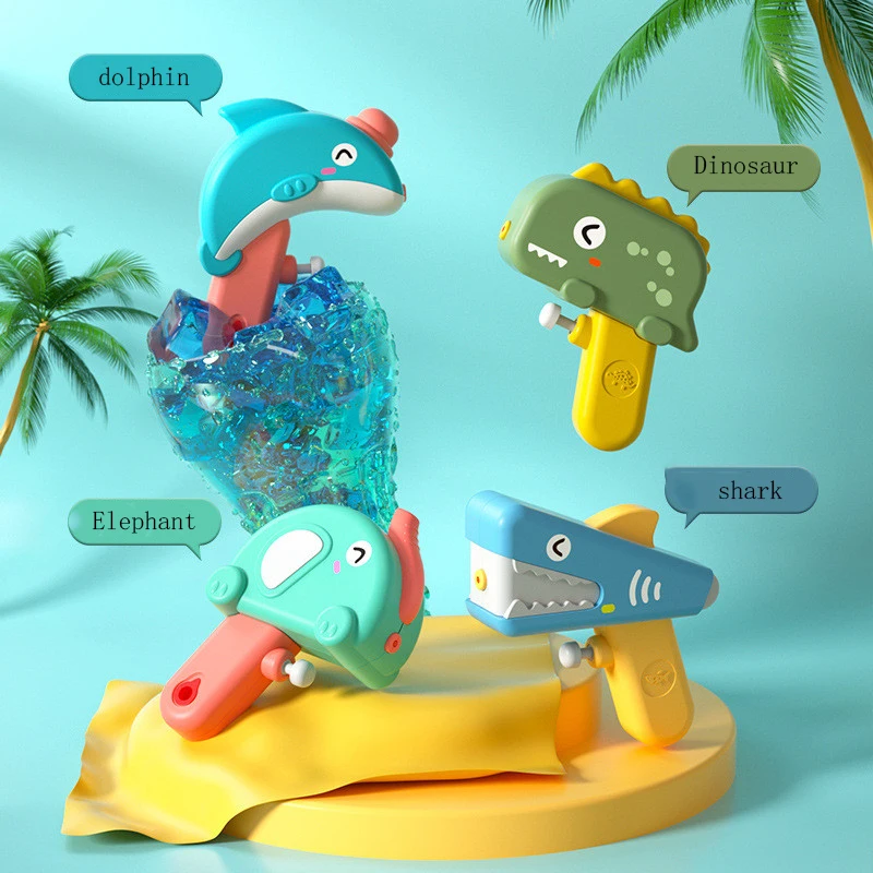 

2pcs/pack Water Gun Toy Shark Dinosaur Children Summer Splashing Water Pressure Toy Water Spray Gun Outdoor Beach Garden Bath