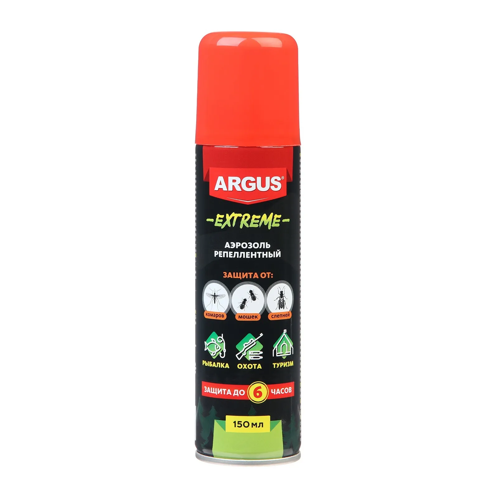Фото Аэрозоль Argus Extreme репеллентный от комаров, мошек, слепней 150 мл №4