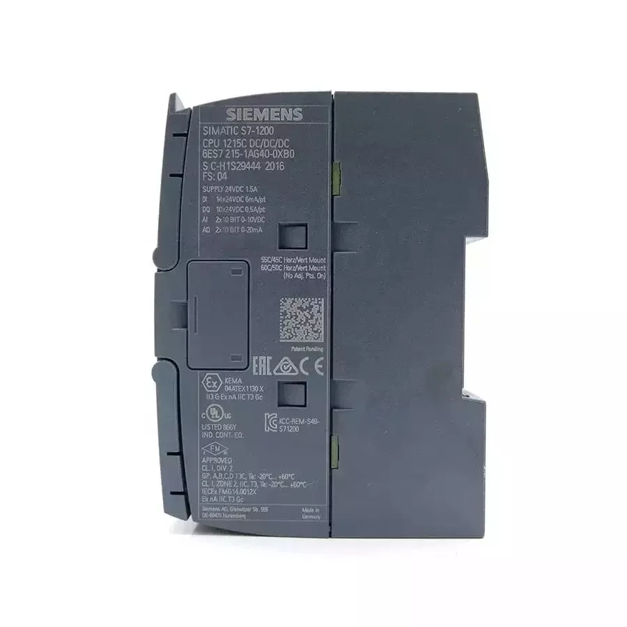 

SIEMENS PLC 6ES72151AG400XB0 6ES7215-1AG40-0XB0 модуль контроллера