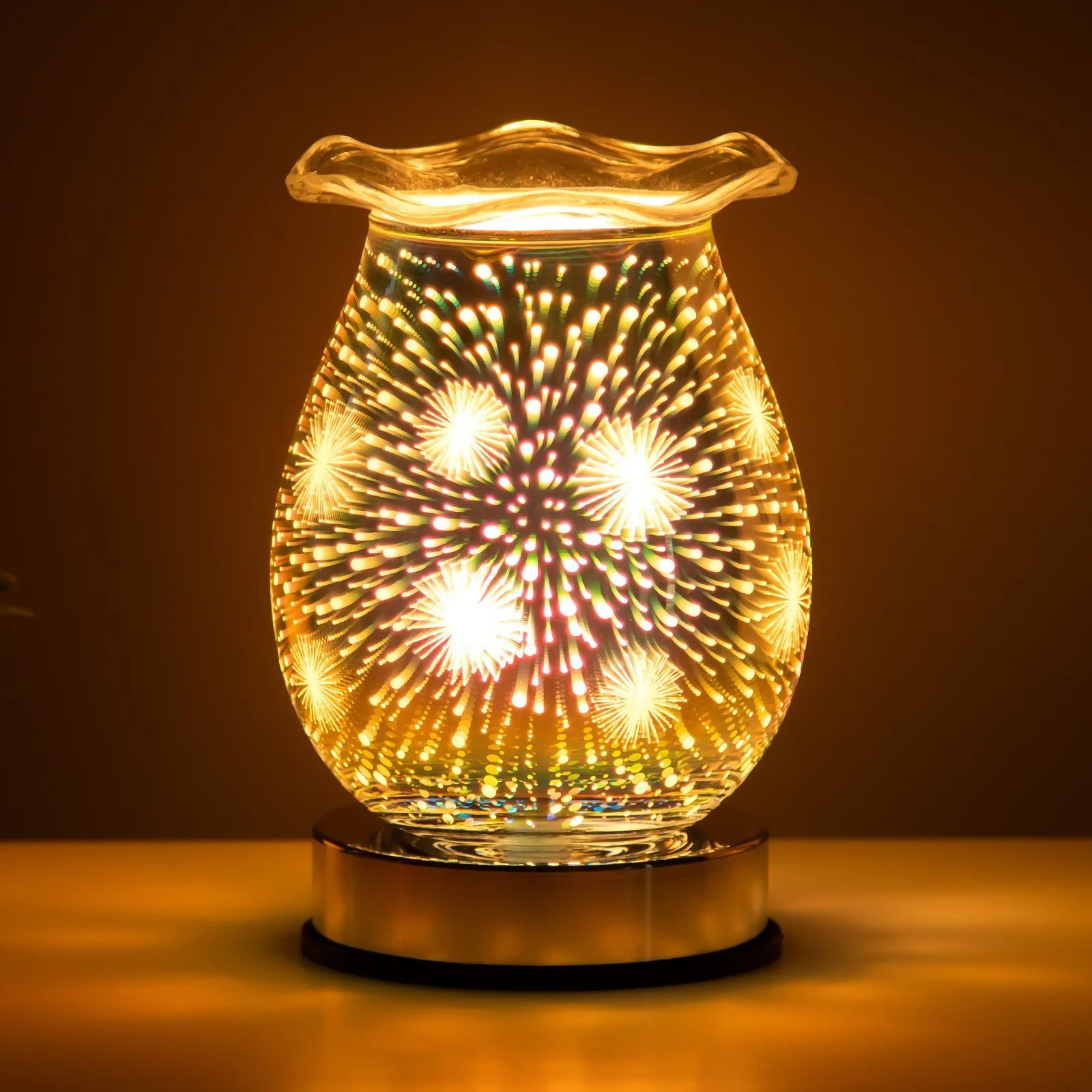 Аромасветильник сенсорный Салют G9 40Вт хром 12х12х17 см