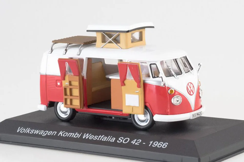 VW VOLKSWAGEN KOMBI WESTFALIA SO 42 1966 RED/WHITE