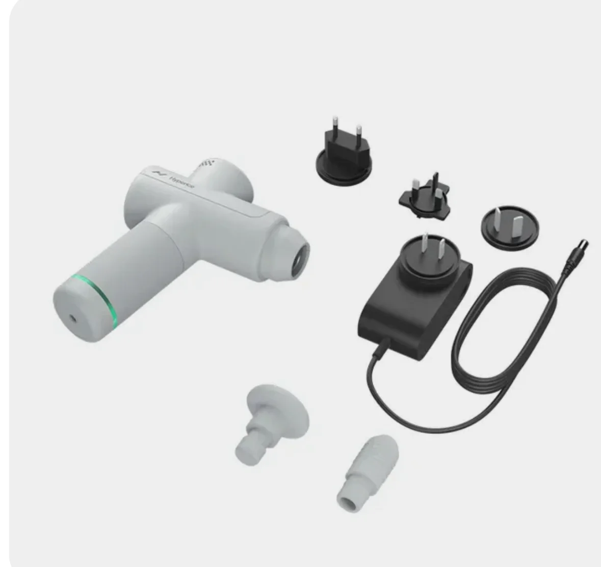 Массажный пистолет Hyperice Hypervolt Go 2 с бесшумной технологией скольжения для облегчения боли в мышцах тела, ногах, шее, Эле