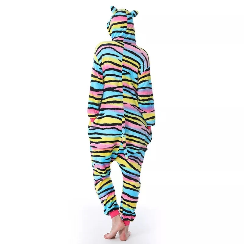 Family Kigurumi Pajamas 3 Colors Cat Animal Onesie Cosplay Costume Pajamas For Kids and Adults