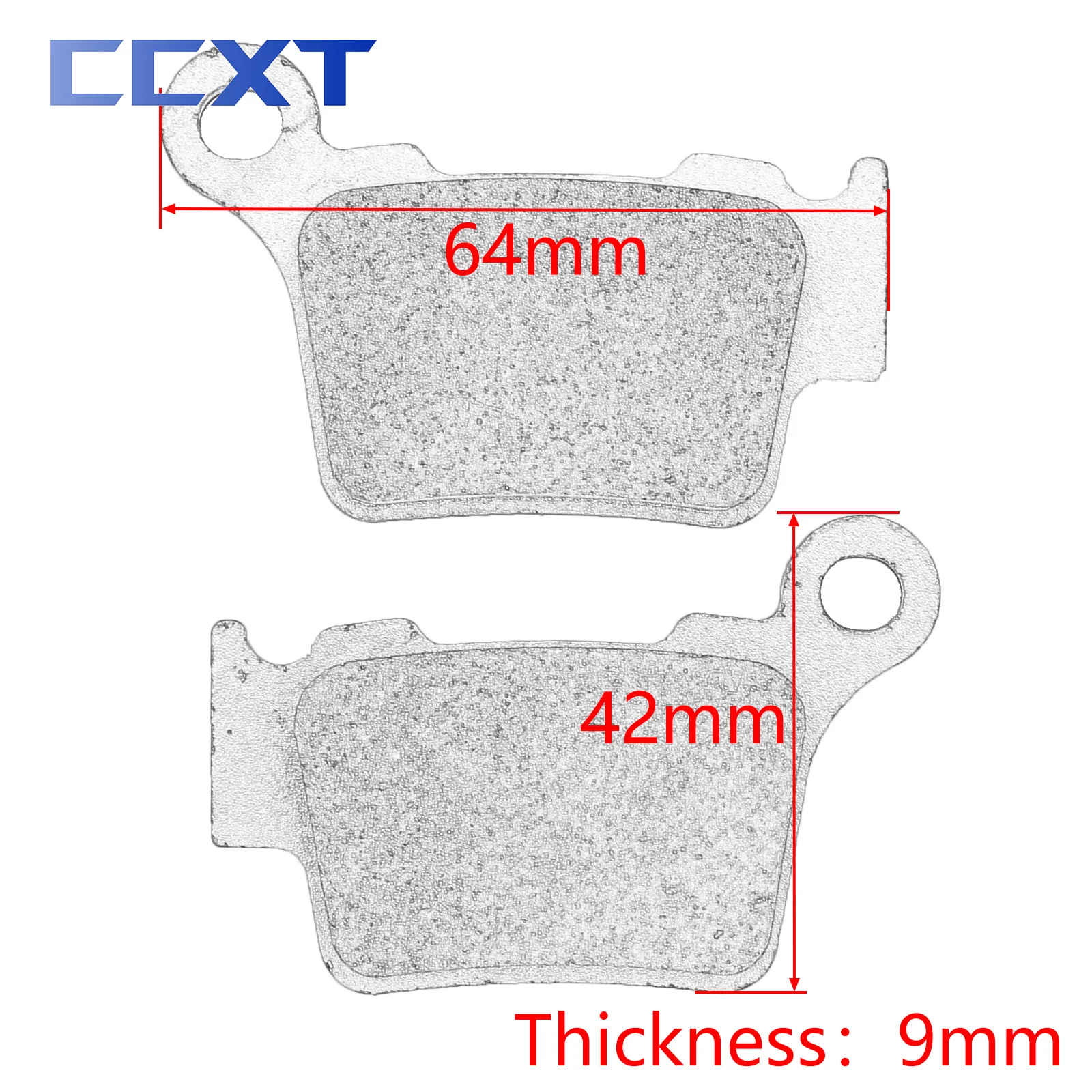 Задние тормозные колодки для мотоцикла для SX XC XCW SXF EXC 250 300 TPI 2020 125 150 200 350 450 EXCF XCRW 400 500 525 530 625 2004-2018 (art.: 3920bf047762d) - 3920bf047762d
