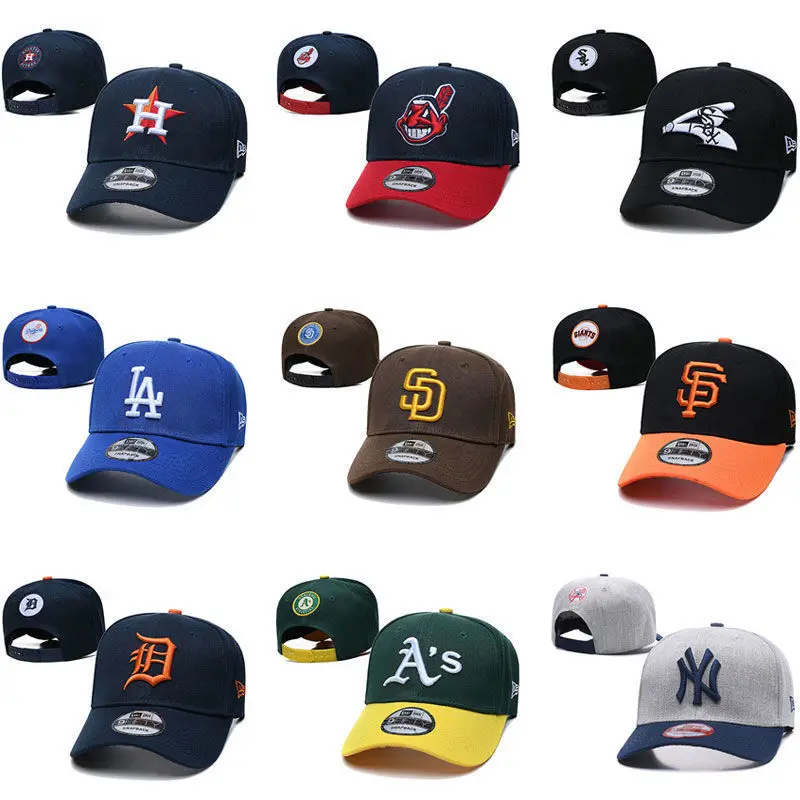 

Baseball team major league hat for Detroit Tigers Los Angeles Dodgers Yankees duck cap