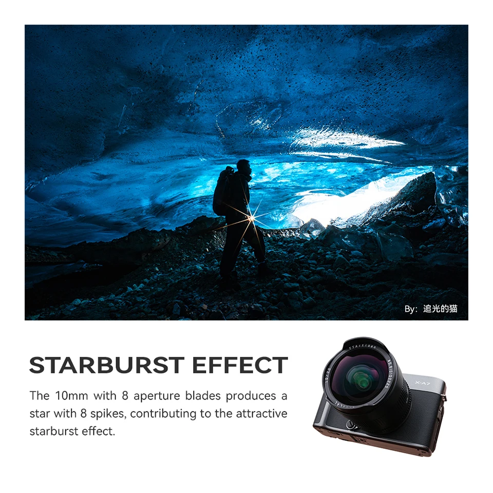 Фото TTArtisan APS-C 10мм F2 ASPH. Широкоугольный объектив для камеры Fuji X-T200 X-T30 II Sony A6500 A7R III Nikon Z5 Canon R50 №5