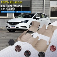 car floor mat for buick verano hatchback 20162018 waterproof coche accesorios interior objetos car mat full set car accessories