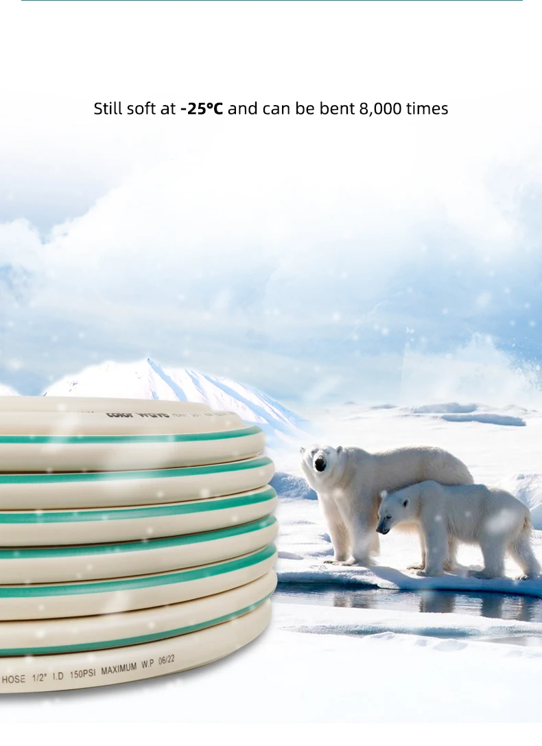 Садовый инструмент LANBOOM трубка 1/2 дюйма белый и зеленый водяной шланг полив из ПВХ