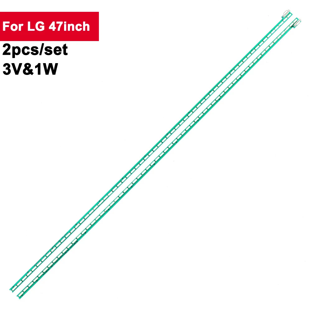 

3V 1W Led Tv Backlight Strips For LG 47inch 4Pairs/Set 63 Lamps Led Strip Tv 47PFL6057 47PFL6158K 47PFL6188 47PFL6198