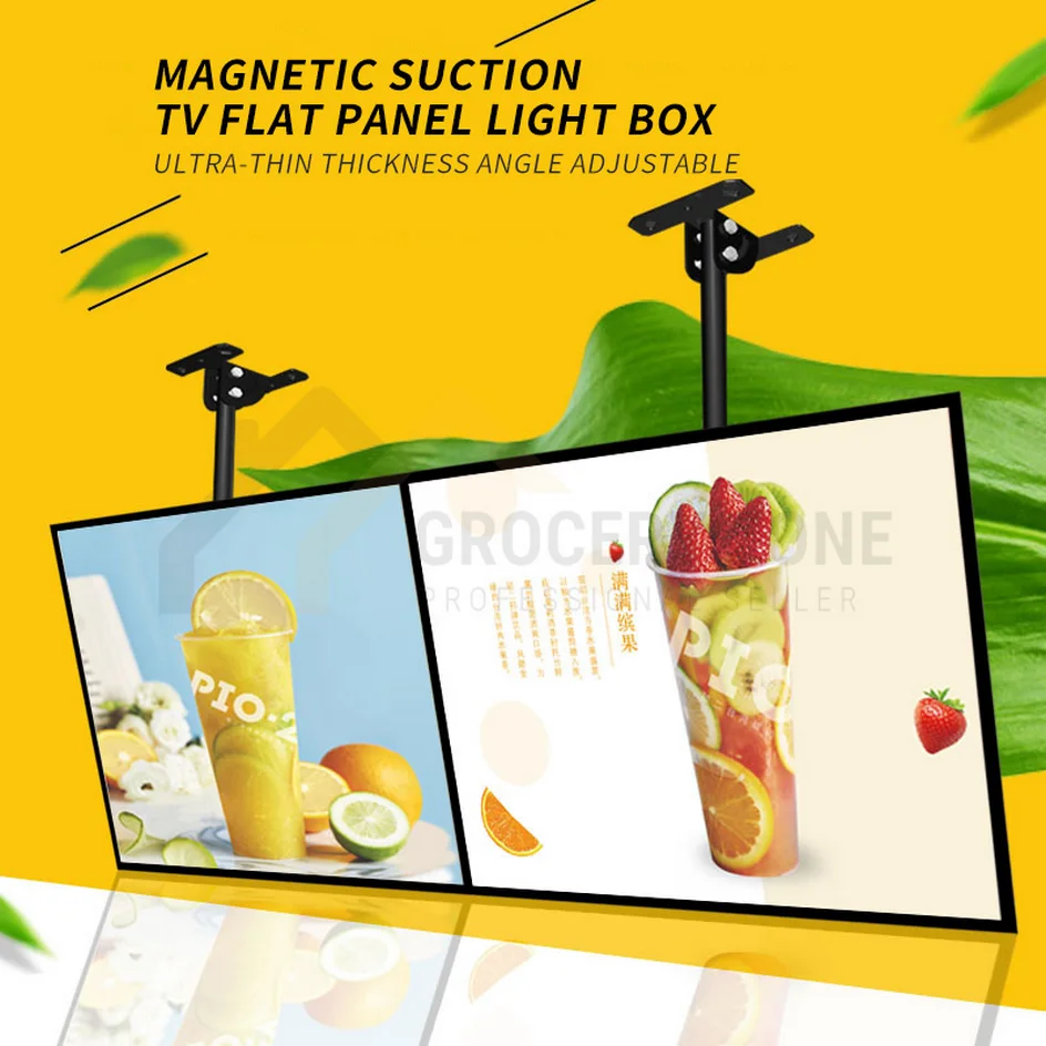 Светодиодный ультратонкий световой короб для телевизора Кофейня Ресторан Доска