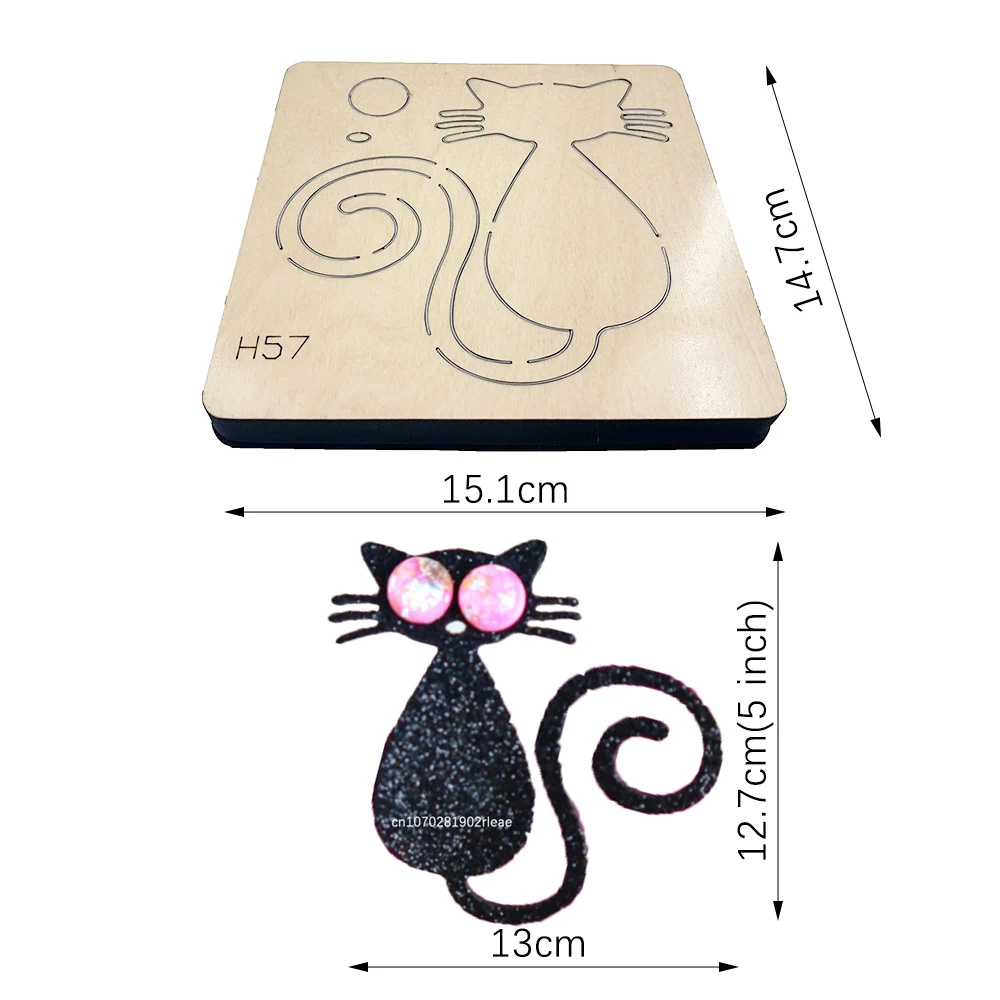 

Cats H57 Wooden Cutting Dies Scrapbook for Market General Purpose Machines