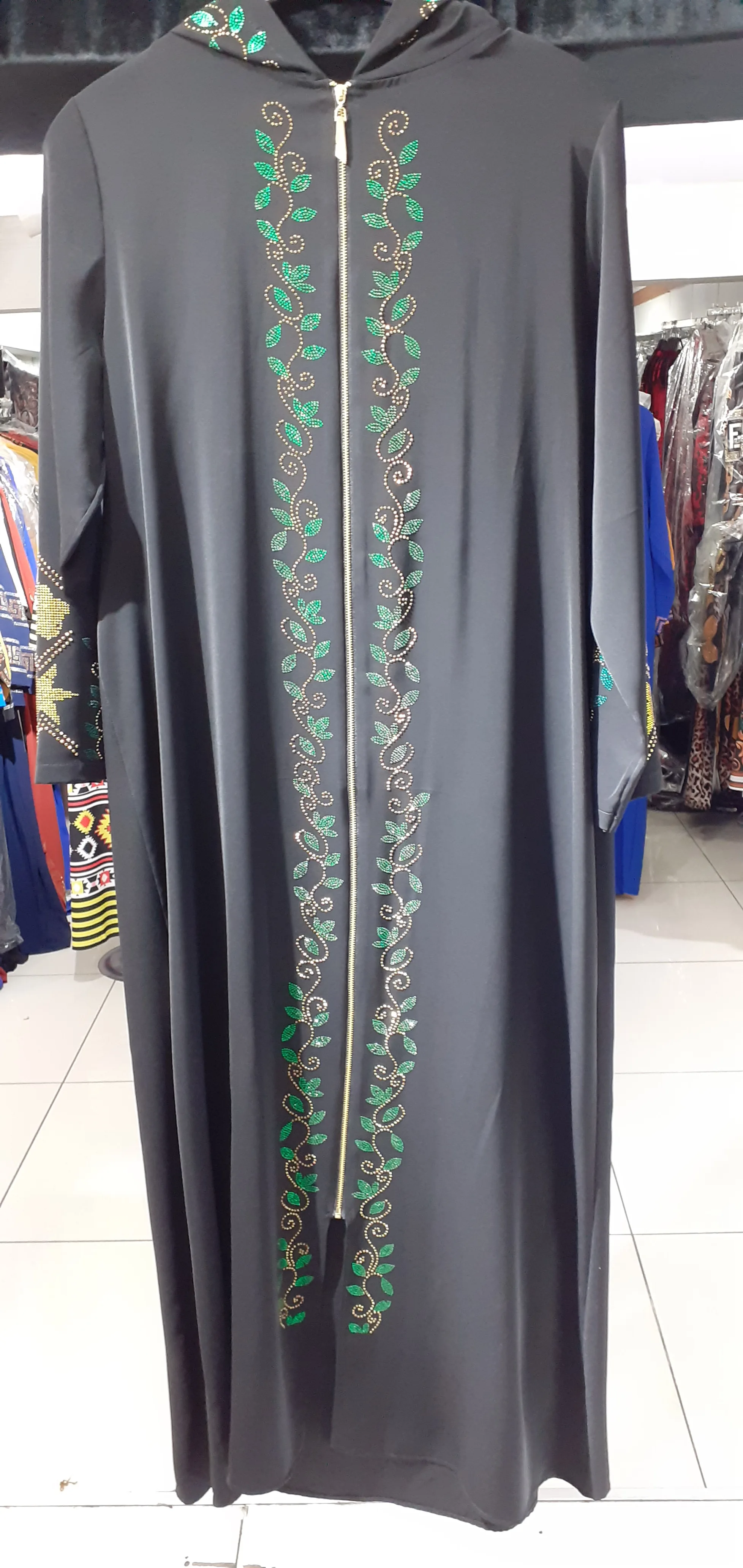 

Модные платья 2022, черная Абая Дубай, мусульманское платье с длинным рукавом для женщин, одежда, повседневный свободный спальник slamic