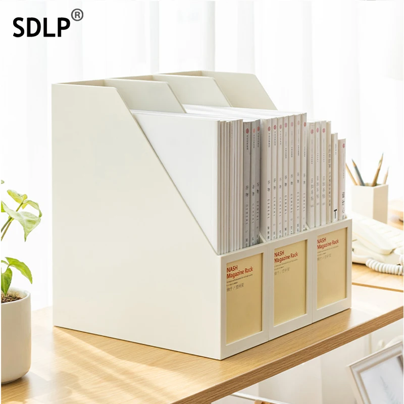 

SDLP A4 органайзер для документов, пластиковый держатель для файлов, коробка для хранения бумажных журналов, 3 цвета с этикеткой, вместительные офисные принадлежности