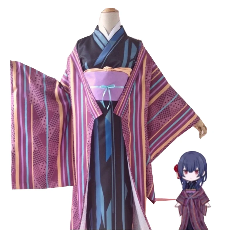 Большой размер костюм для косплея THE IDOLM STER Morino Rinze платье-кимоно униформа костюмы