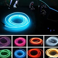 1m3m5m car interior led decorative lamp el wiring neon strip for auto diy flexible ambient light usb party atmosphere d